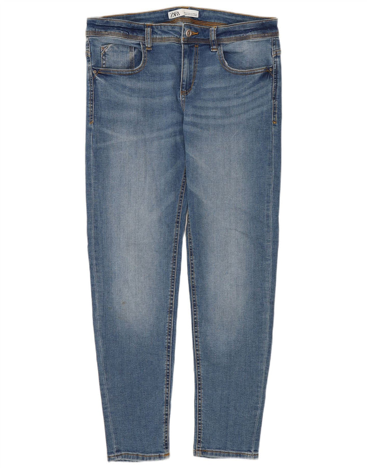 Jeans slim da donna Zara EU 40 medio W30 L26 cotone blu