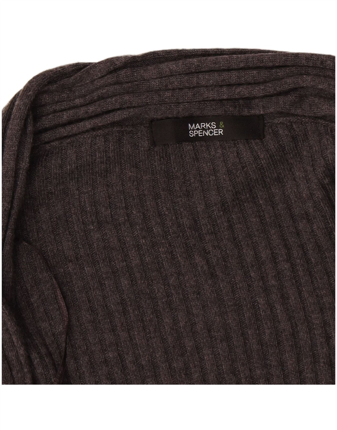 Maglione cardigan aperto lungo da donna Marks & Spencer UK 18 XL Grigio