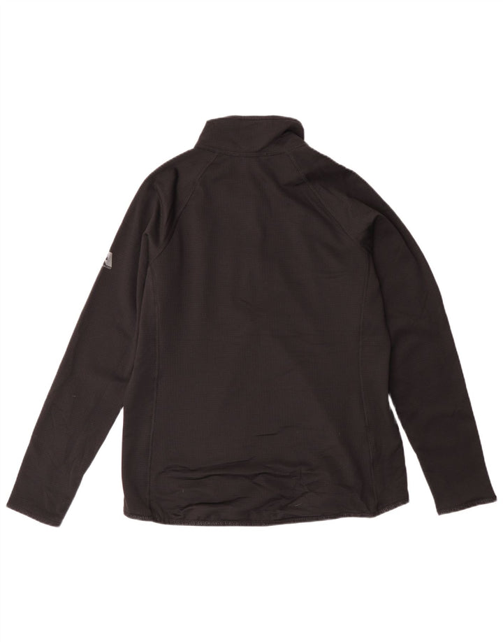 Eddie Bauer - Top da tuta da donna con zip e collo, UK 14, medio, nero