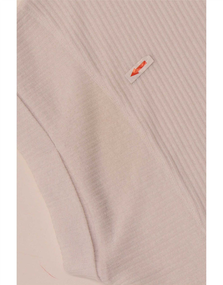 Canotta oversize da donna Zara UK 10 piccola bianca
