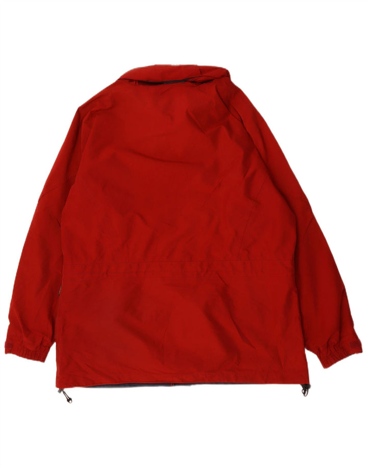 Giacca antipioggia oversize con cappuccio da donna Berghaus UK 18 XL nylon rosso