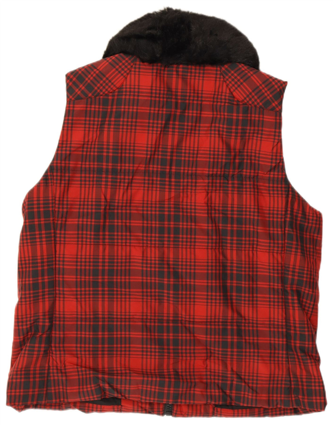Gilet da donna RALPH LAUREN UK 18 XL Poliestere rosso a quadri