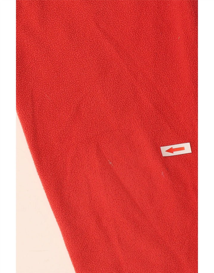 Maglione in pile da donna Berghaus con zip e collo UK 14 medio rosso poliestere