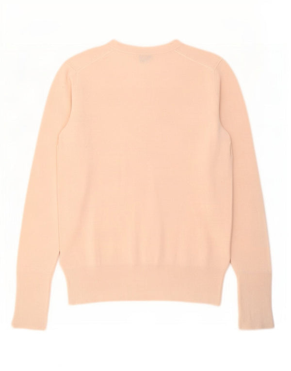 Maglione girocollo da donna Zara UK 10 piccolo in viscosa beige