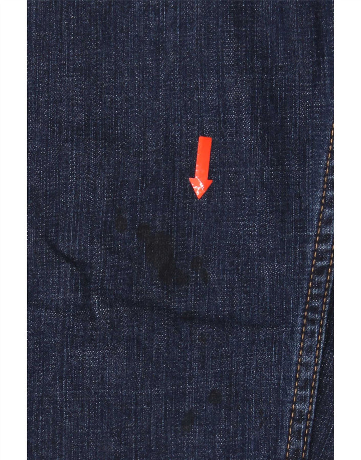 Jeans dritti vestibilità regolare da uomo Marks & Spencer W38 L33 cotone blu