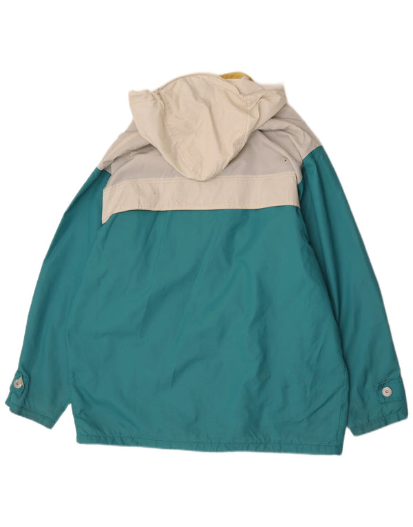 Giacca da sci con cappuccio da uomo K-Way UK 40 Large Blu in poliestere color block
