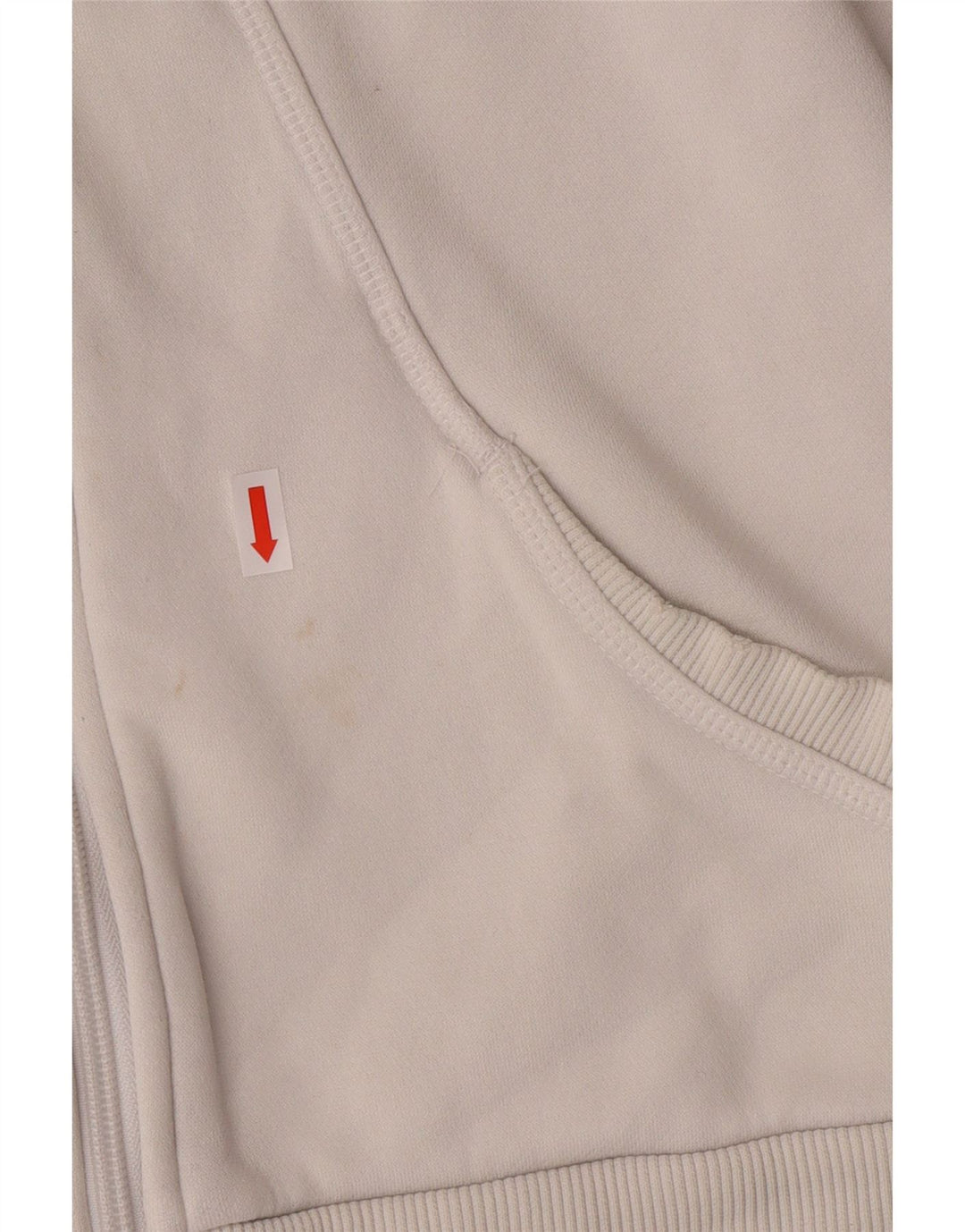 Felpa con cappuccio e zip da donna PUMA UK 10 Small Bianca