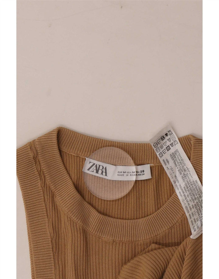 Canotta da donna Zara UK 12 Poliestere marrone medio