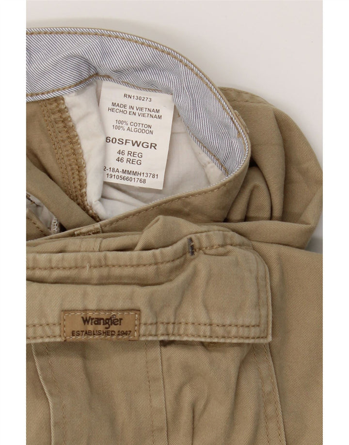 WRANGLER Mens Cargo Shorts W46 3XL Beige Cotton Vintage Wrangler and Second-Hand Wrangler from Messina Hembry 