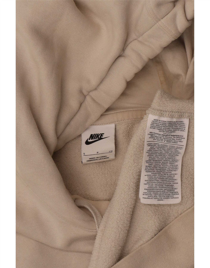 Felpa con cappuccio da uomo Nike Small in cotone beige