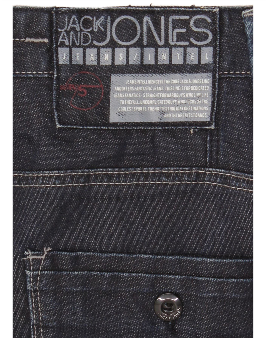 Jeans dritti cargo da uomo Jack & Jones W32 L33 blu navy