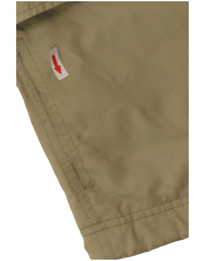 Giacca anorak da uomo con cappuccio CAT UK 40 grande cotone kaki
