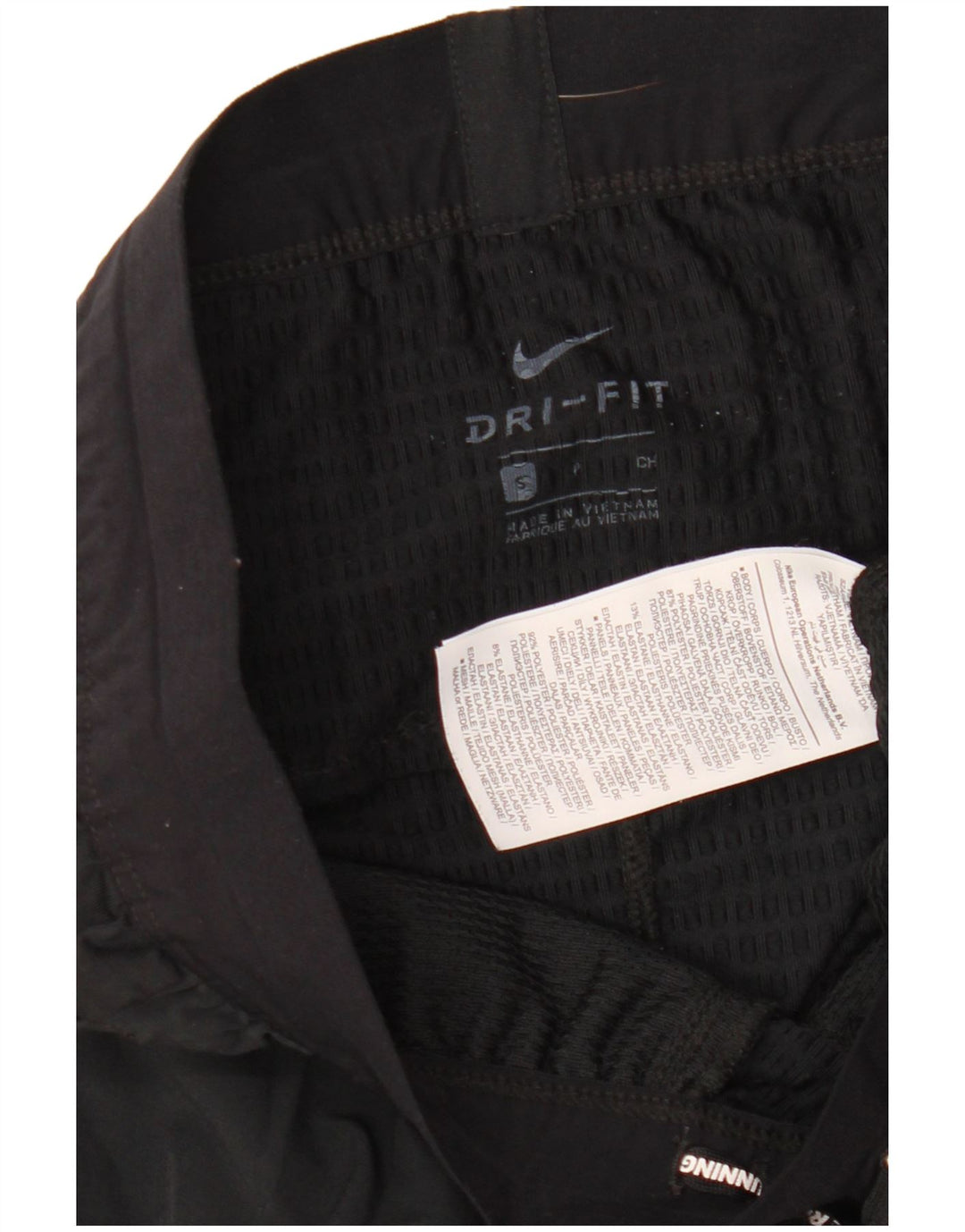 Pantaloni da tuta Nike Dri Fit da donna UK 10 Small Nero Poliestere