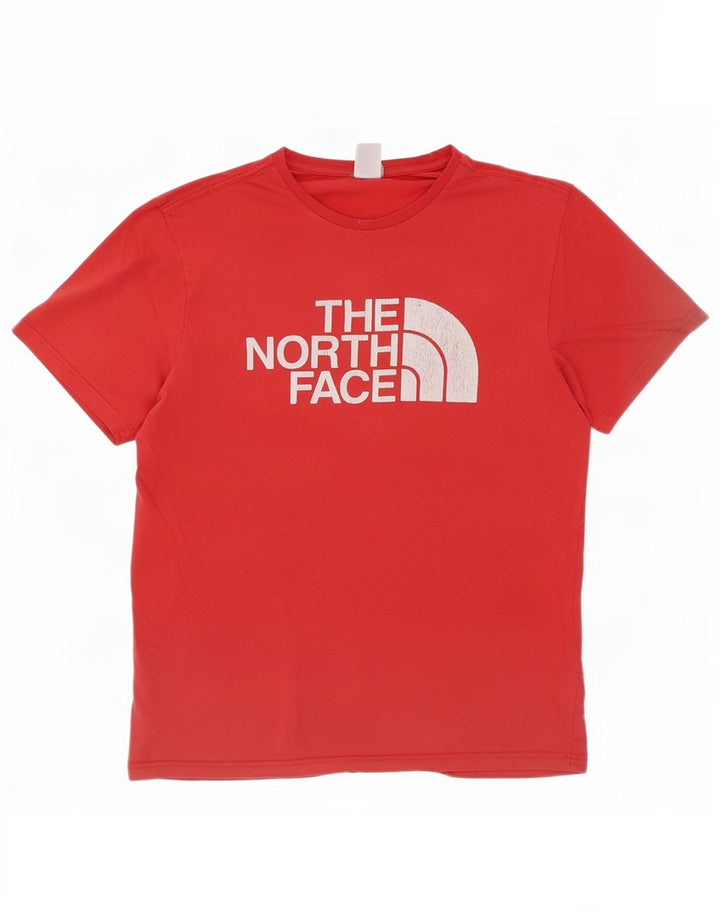 T-shirt grafica da uomo The North Face Top in cotone rosso medio