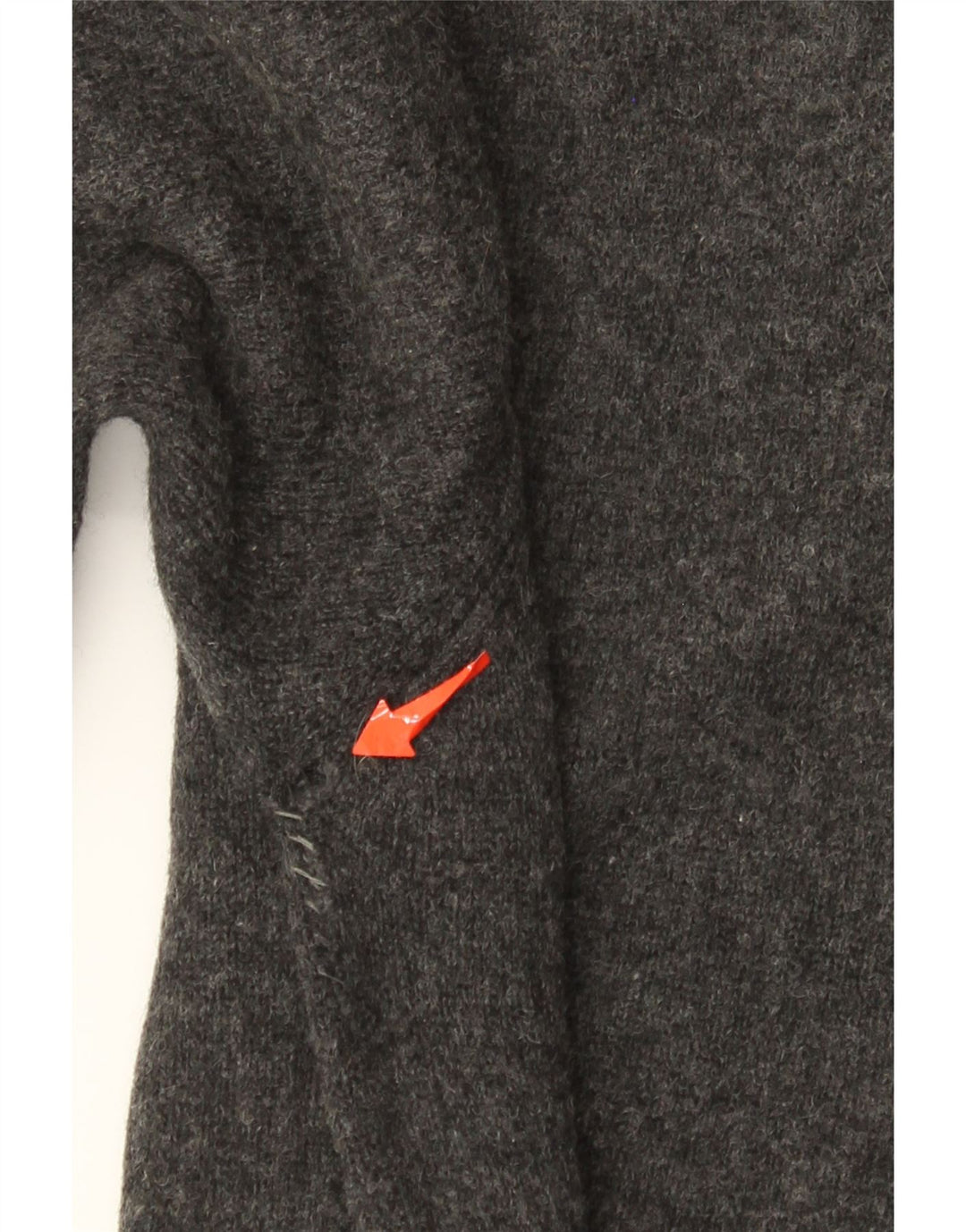 Maglione da uomo con scollo a V Tommy Hilfiger piccolo in lana d'agnello grigia