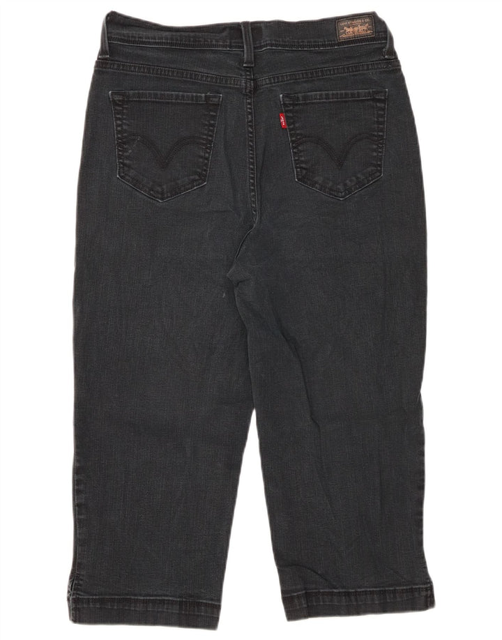 LEVI'S Womens 512 Perfectly Slimming Capri Jeans US 12 Large W30  Black