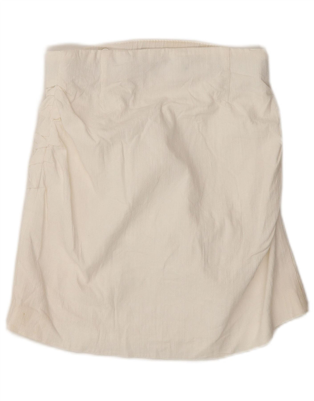 Gonna mini avvolgente da donna Zara piccola W26 bianca