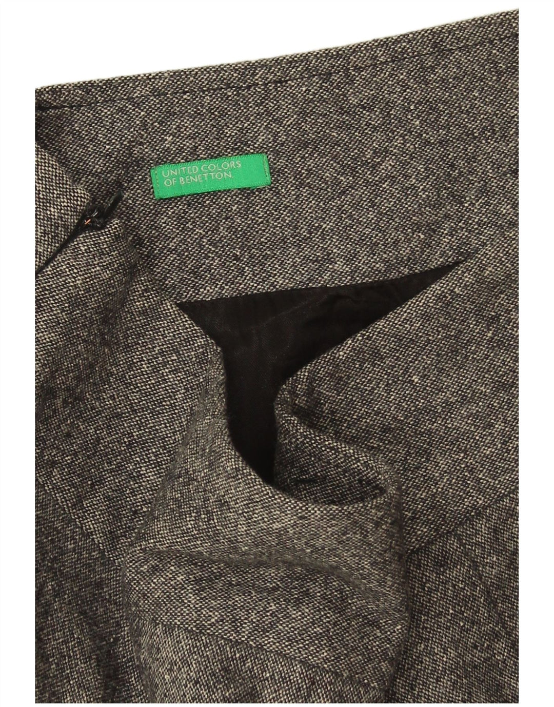 Gonna dritta da donna Benetton W32 grande grigia