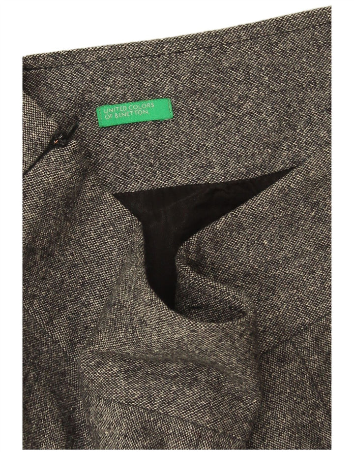 Gonna dritta da donna Benetton W32 grande grigia