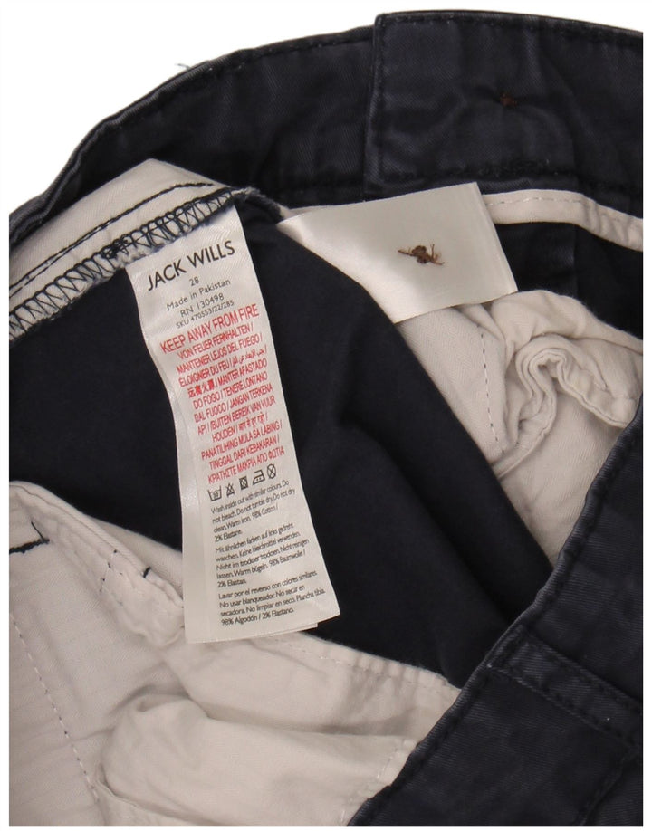 JACK WILLS Womens Chino Shorts W28 Medium Navy Blue Cotton