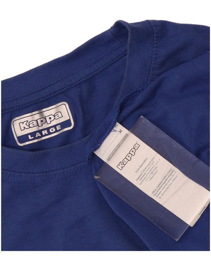 Canotta Uomo Kappa Large Blu Cotone