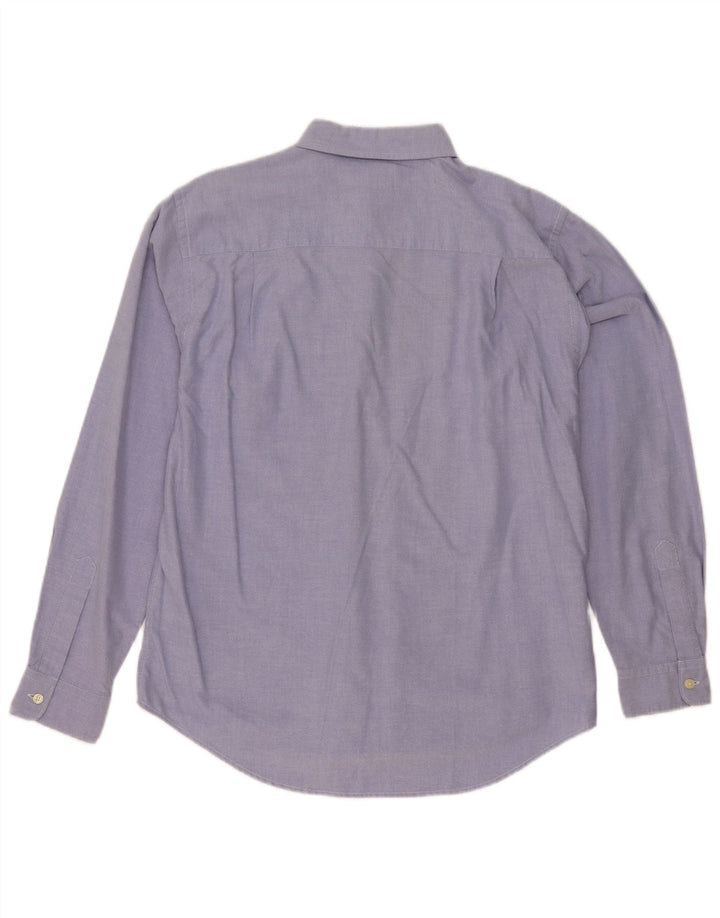 Camicia da uomo Ralph Lauren classica in cotone blu medio