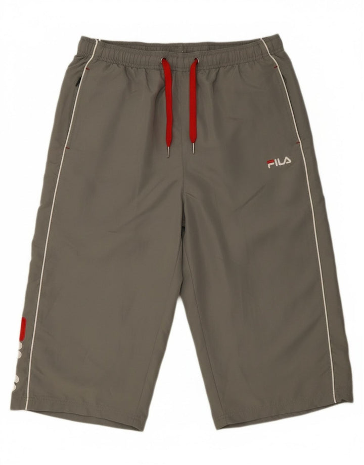 Pantaloni da tuta Fila da uomo con grafica Capri XL poliestere grigio