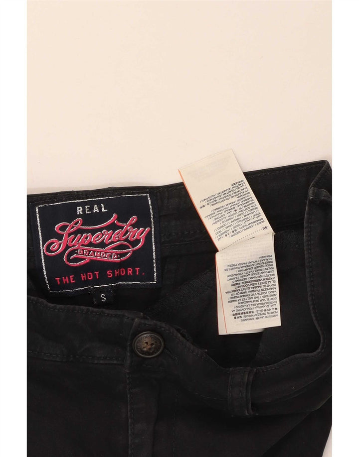 Pantaloni caldi da donna Superdry Small W32 cotone nero