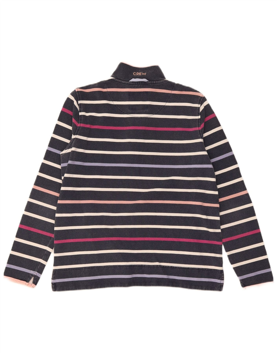 Crew Clothing Felpa da donna Maglione UK 12 Medium Navy Blue Striped