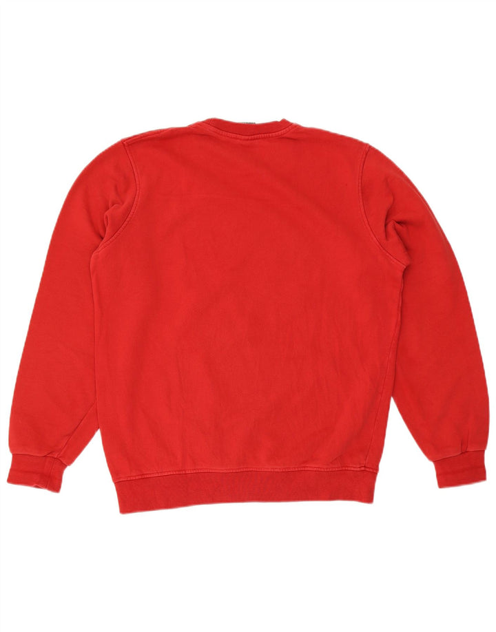 Felpa grafica da uomo Colmar maglione grande cotone rosso