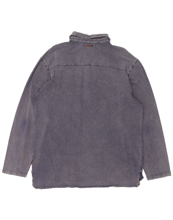 Camicia pullover da uomo Marlboro Classics 2XL cotone blu navy