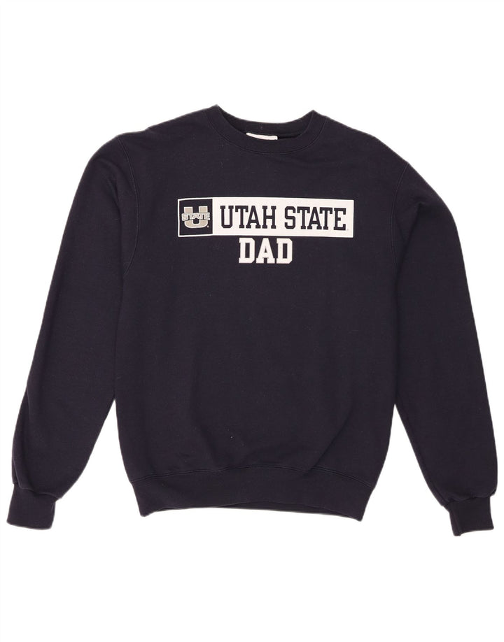 Felpa con grafica Champion Utah da uomo, piccola, blu navy