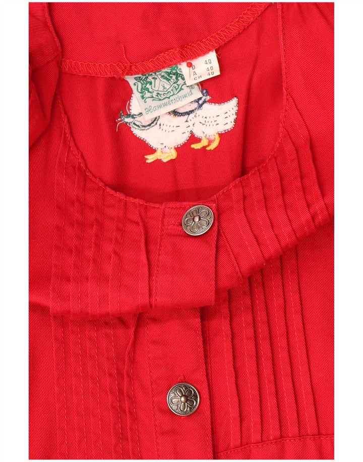 Abito lungo da donna Hammerschmidt IT 42 rosso medio in cotone