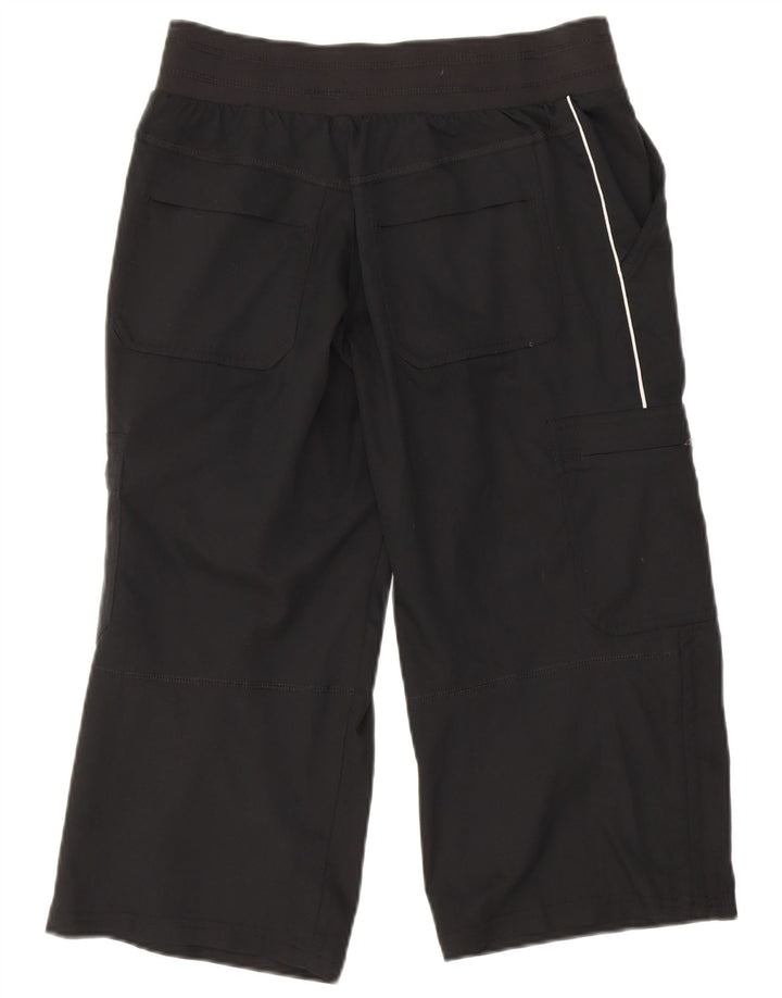 Pantaloni cargo Nike Capri da donna UK 8 Small W28 L20 poliestere nero