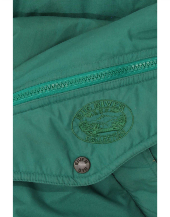 Giacca imbottita reversibile vintage da uomo UK 42 XL multicolore a blocchi di colore