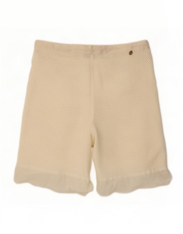 Pantaloncini Casual Donna Trussardi IT 46 Large W36 Cotone Bianco