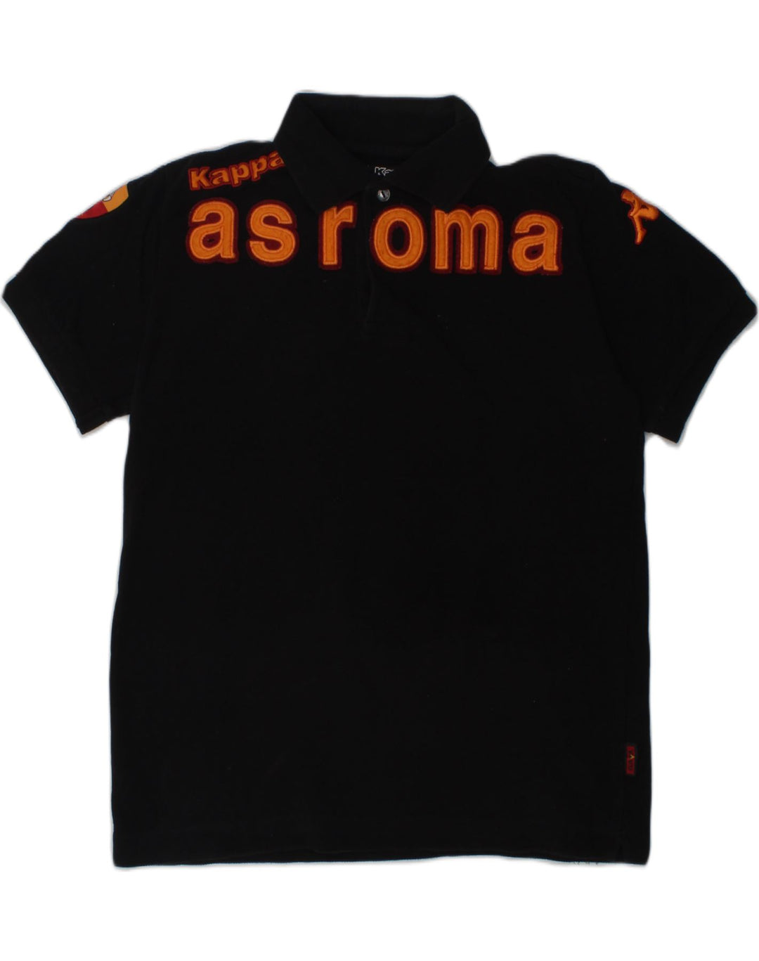 KAPPA Boys Polo Shirt 7-8 Years Black Cotton | Vintage Kappa | Thrift | Second-Hand Kappa | Used Clothing | Messina Hembry 