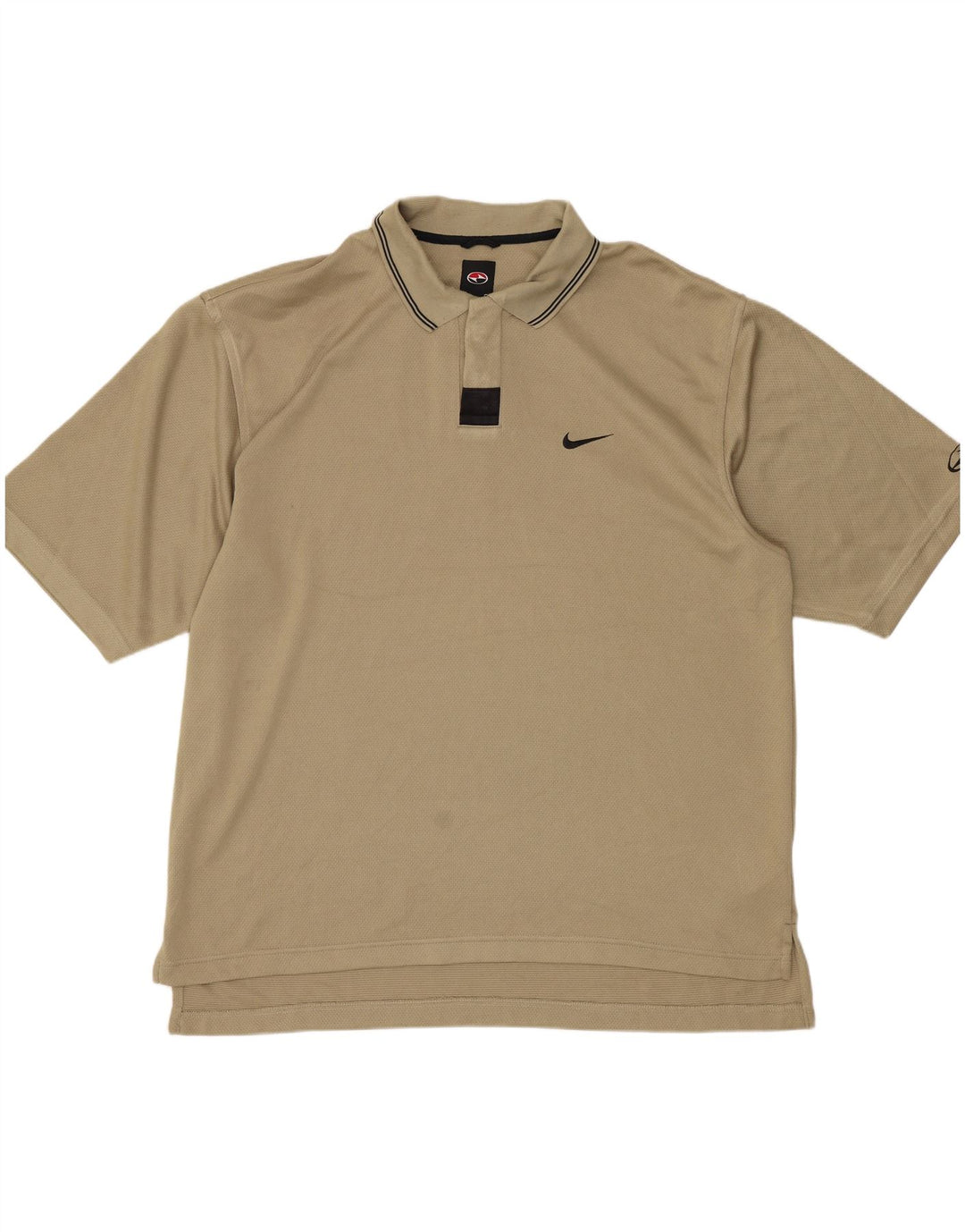 Polo NIKE da uomo grande in cotone beige