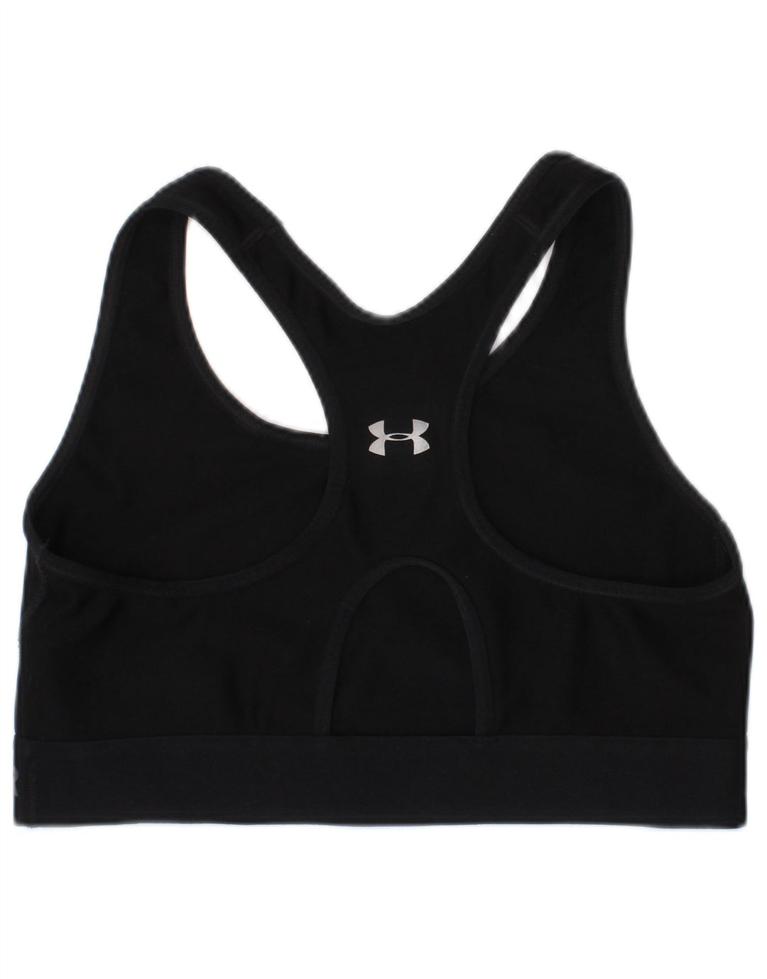 Reggiseno sportivo grafico da donna Under Armour Top piccolo sportivo in poliestere nero