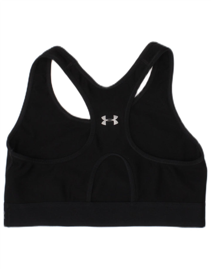 Reggiseno sportivo grafico da donna Under Armour Top piccolo sportivo in poliestere nero