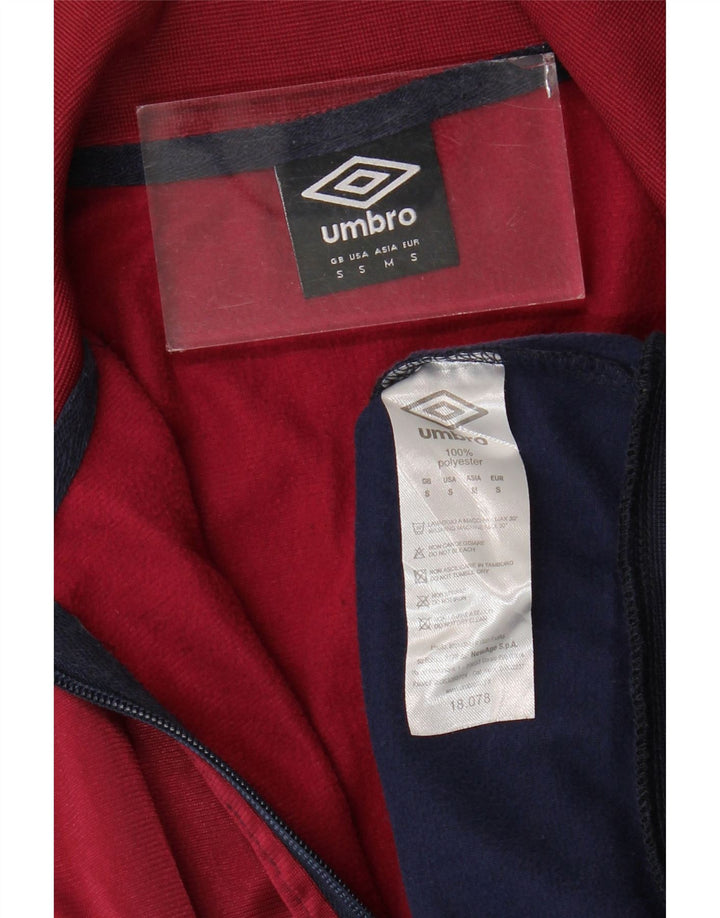 Giacca da tuta da uomo UMBRO piccola in poliestere color block blu navy