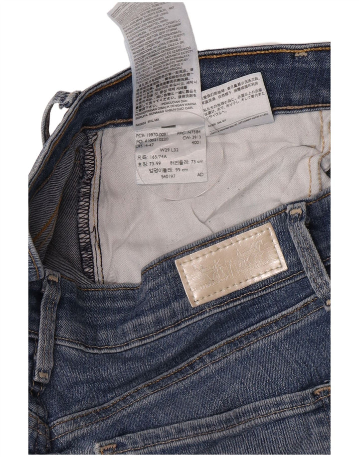Jeans skinny effetto invecchiato Levi's da donna W29 L30 cotone blu