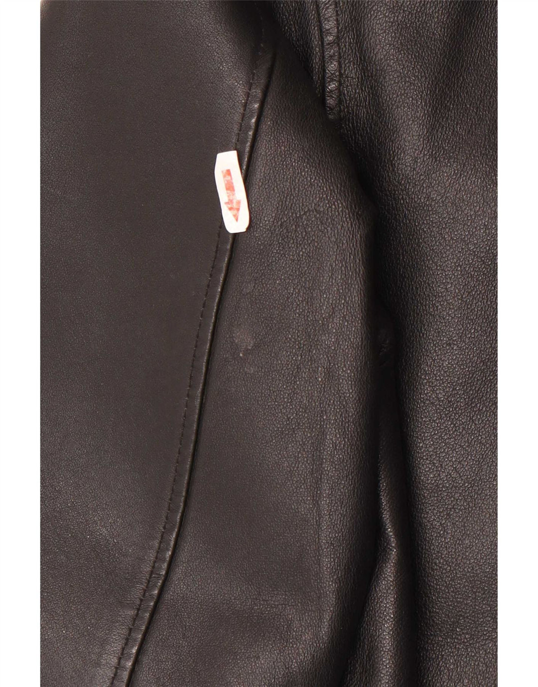 Giacca in pelle da uomo autentica UK 42 XL in pelle nera
