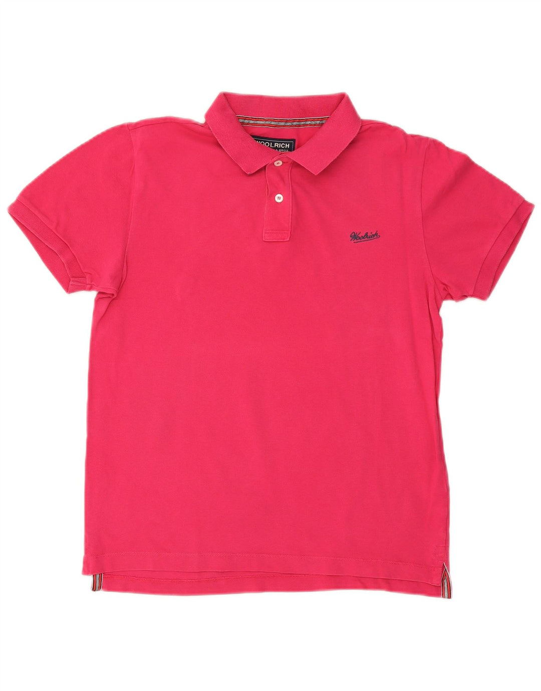 Polo da uomo WOOLRICH piccola in cotone rosa