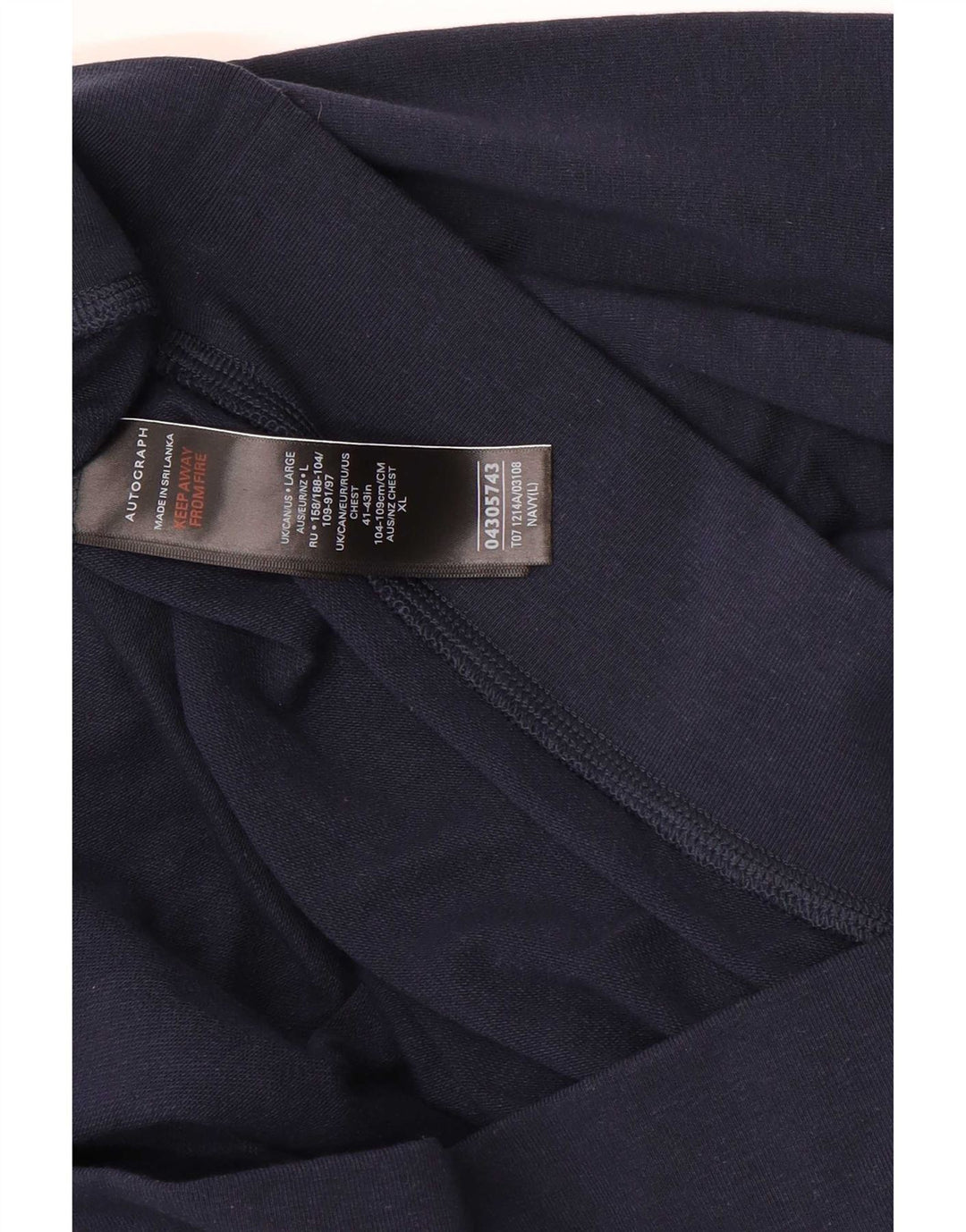 Maglione con cappuccio autografo da uomo Marks & Spencer grande blu navy
