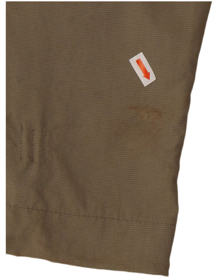 Pantaloni cargo corti dritti da donna MAMMUT UK 18 XL W36 L31 Cachi