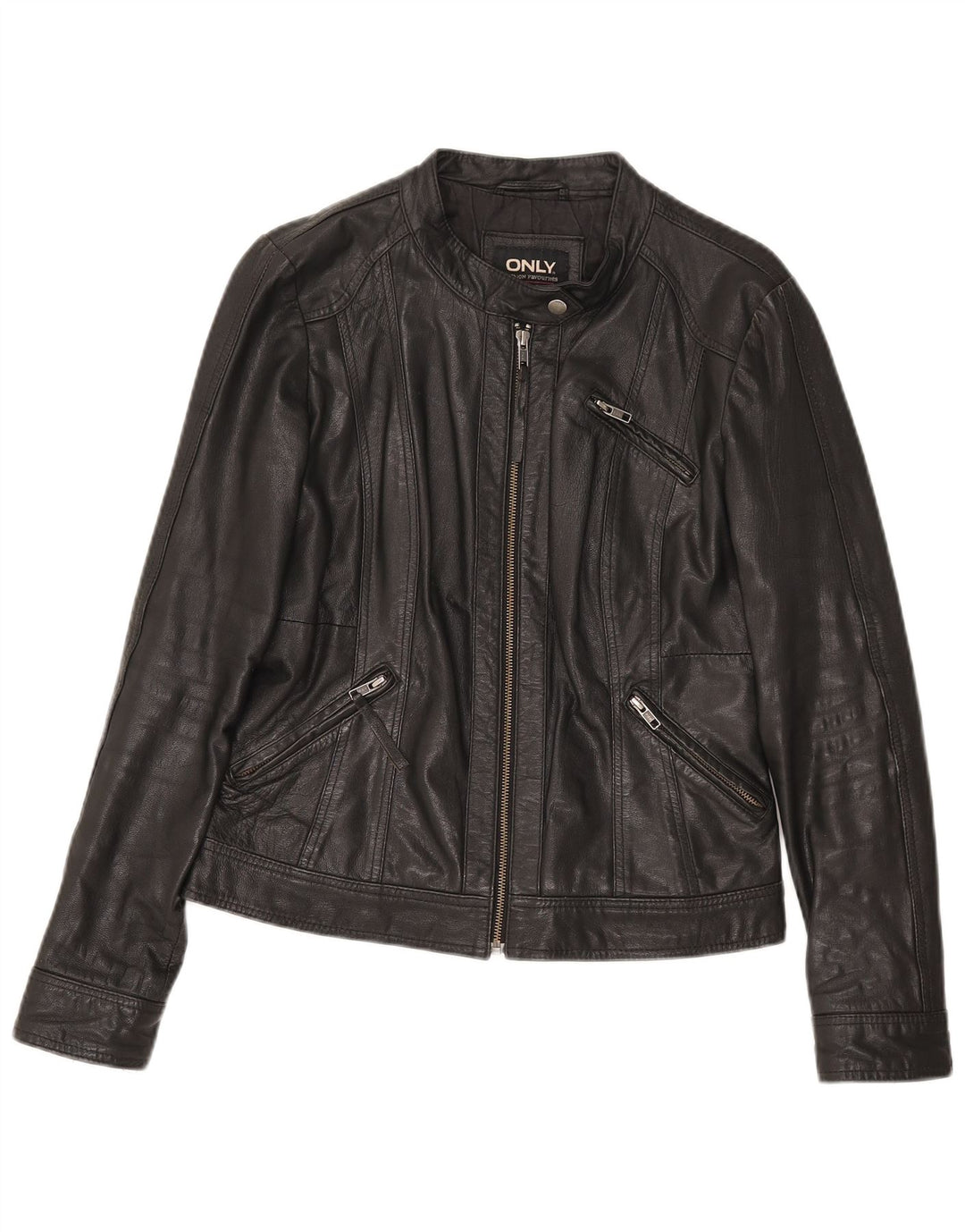 Solo giacca da corsa in pelle da donna IT 38 XS in pelle nera