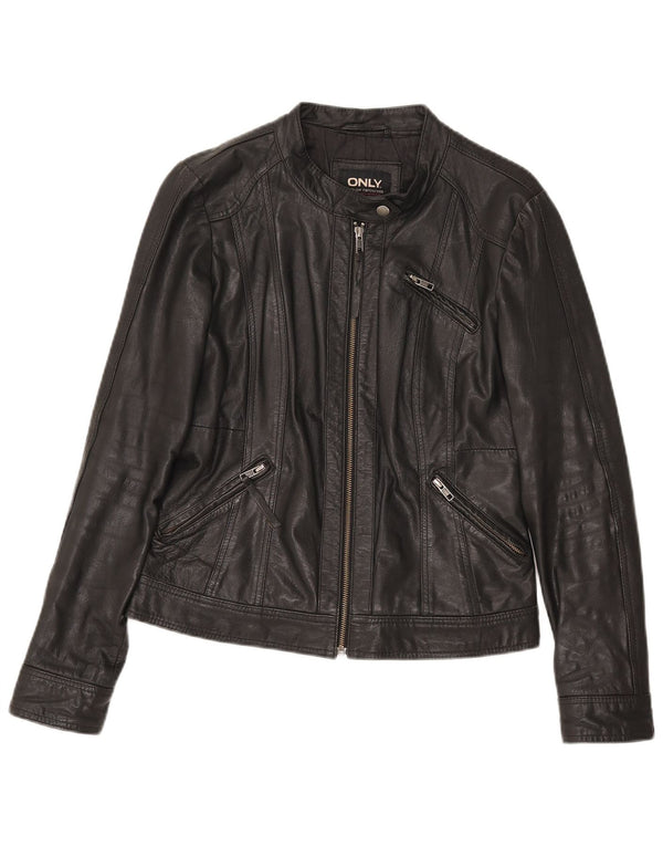 Solo giacca da corsa in pelle da donna IT 38 XS in pelle nera