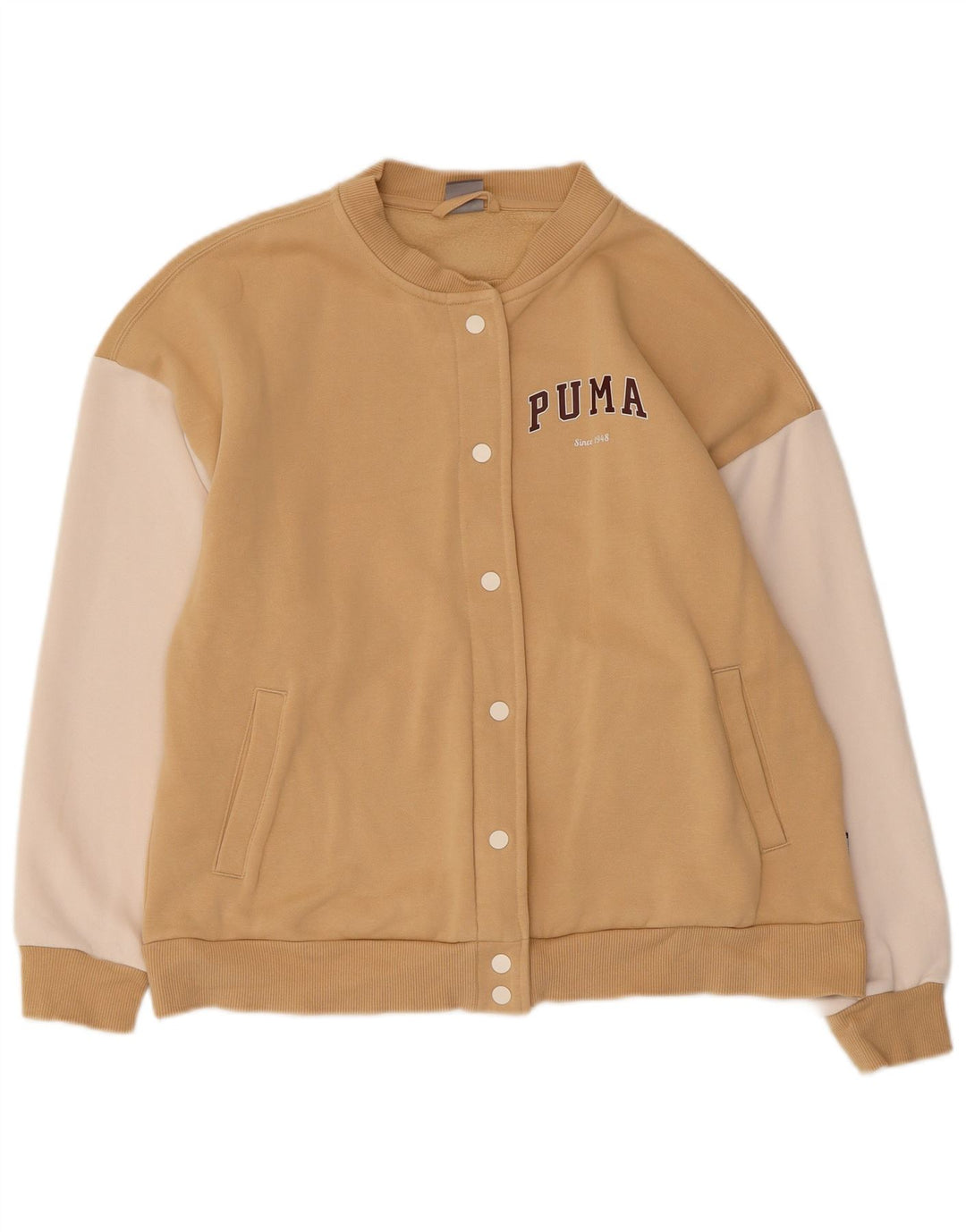 Giacca da tuta da donna Puma UK 14 Cotone color block beige medio