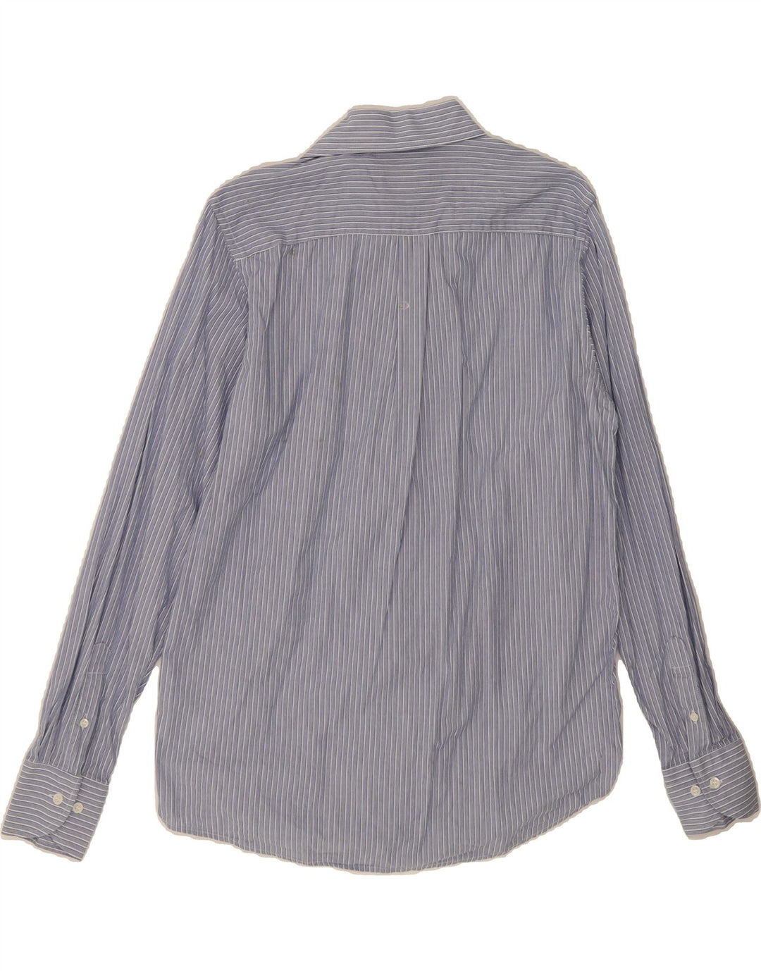 BRUGI Mens Shirt Large Blue Striped Cotton Vintage Brugi and Second-Hand Brugi from Messina Hembry 